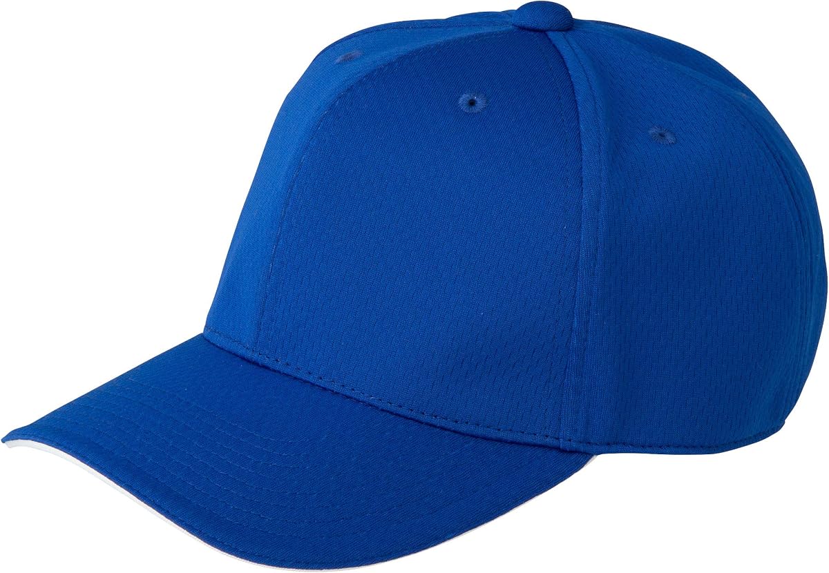 ASICS 3123A442 3123A442 Baseball Game Cap, Round Square, Six Sides, Junior Sizes, Gold Stage
