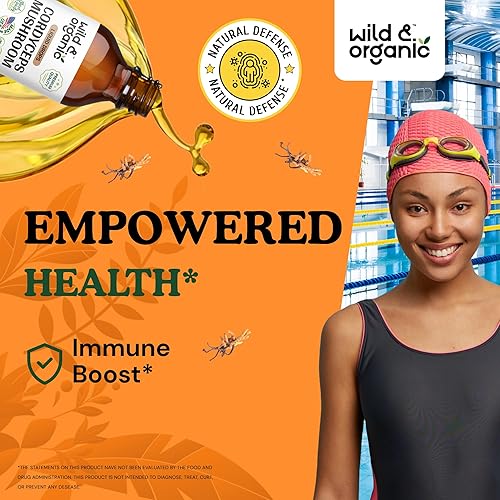 Miniatura 2 de Cordyceps - Extracto de hongos, suplemento líquido Cordyceps Sinensis para apoyo inmunológico y energético, tintura en polvo de hongos Cordyceps -