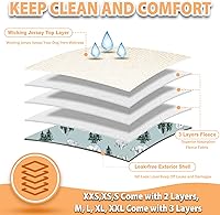 Vista 3 de Langsprit Bandas para el vientre masculino para perros (paquete de 3) – Envolturas de alta absorción para perros machos lavables – Pañales oso polar