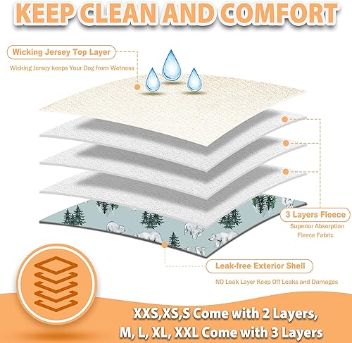 Miniatura 3 de Langsprit Bandas para el vientre masculino para perros (paquete de 3)  Envolturas de alta absorción para perros machos lavables  Pañales