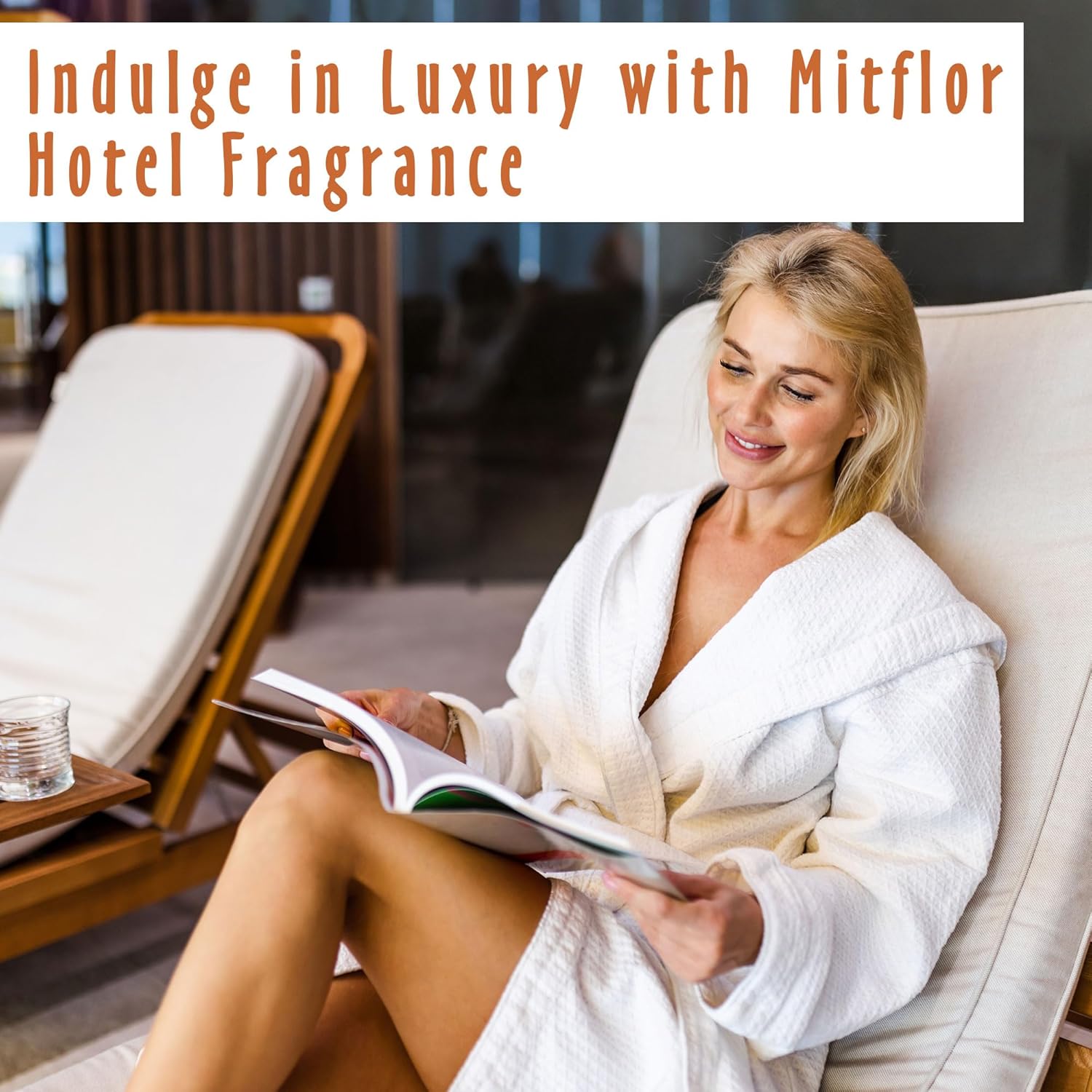 Reed Diffuser Set, MitFlor Citrus Amber Hotel Collection Diffuser 3.4 fl oz, Long-Lasting Fragrance Home & Bathroom Decor, Aromatherapy Diffuser Oil Gift Set - Image 3