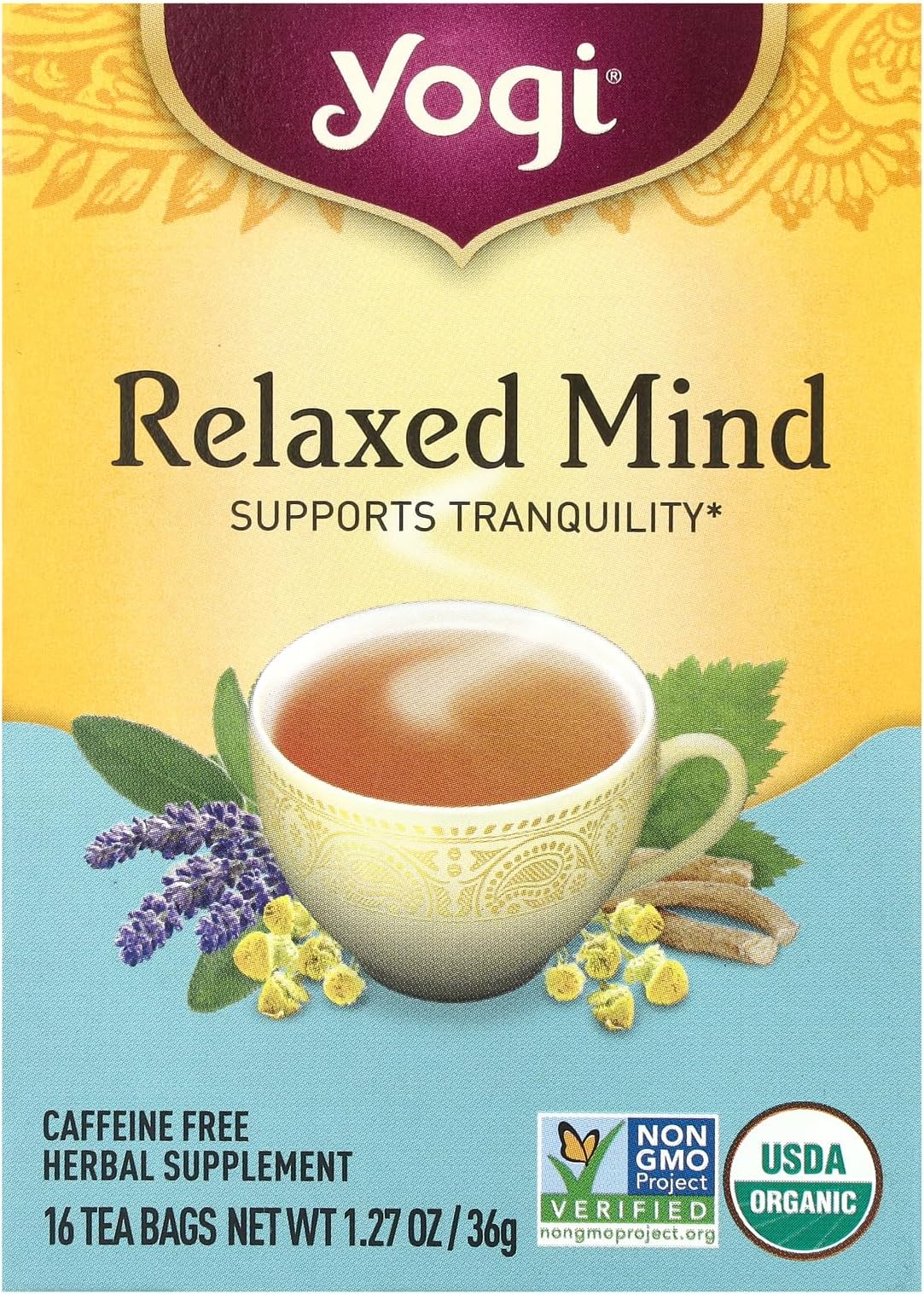Yogi Relaxed Mind Tea - 16 Tea Bags
