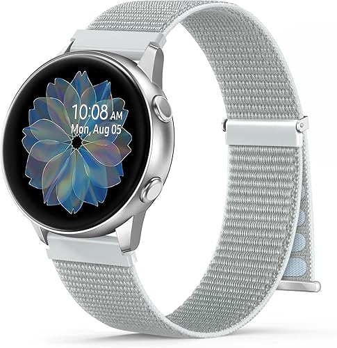 OHOTLOVE Correa de nailon de 0.78 pulgadas compatible con Samsung Galaxy Watch 654 de 1.575 pulgadas, 1.732 pulgadas, Galaxy Watch 5 Pro de 1.772