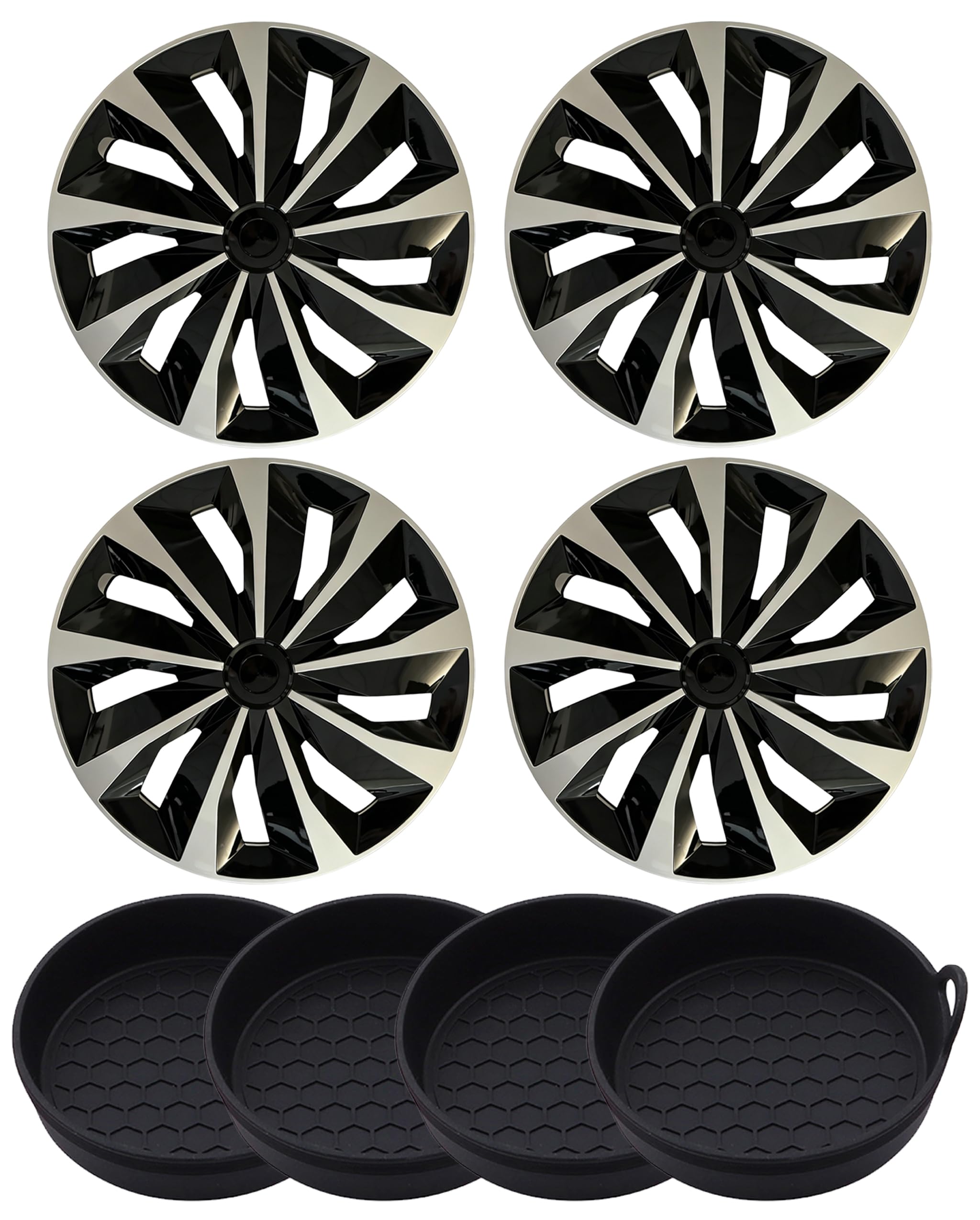 Hubcap Wheel Cover Universal-Fit R16 Steel Wheel with Cup Coaster Kit