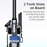 Eureka Powerful Bagless Upright Vacuum Cleaners Compact for Home Pets, Airspeed Ultra Lightweight Household Vacuum Cleaner for Carpet and Hard Floor, NEU101C, Ocean Blue