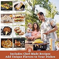 Vista 6 de Recipiente para grasa de tocino con colador - Con espátula de silicona de grado alimenticio de 24oz, recipiente rústico de grasa esmaltado