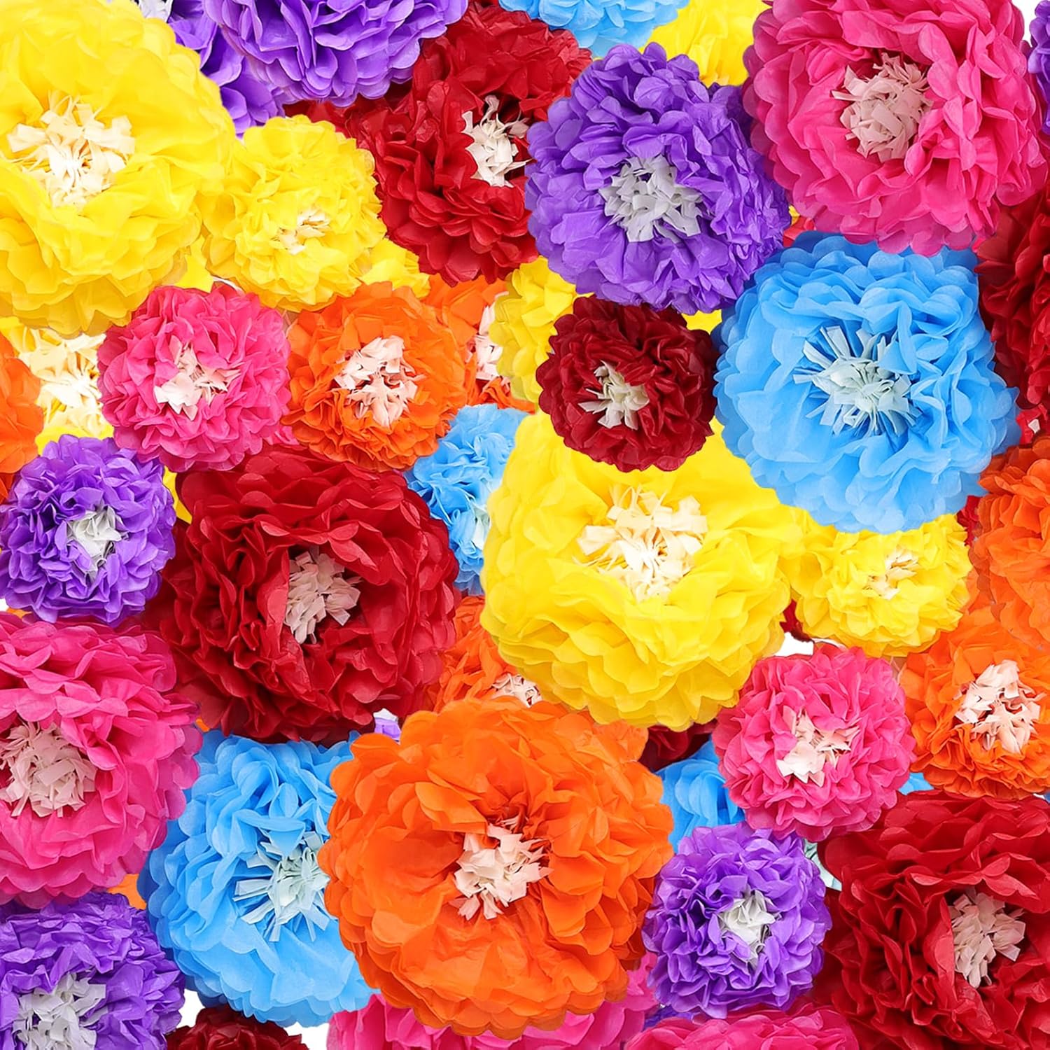 Fumwase Fiesta Paper Flowers Mexican Theme Party