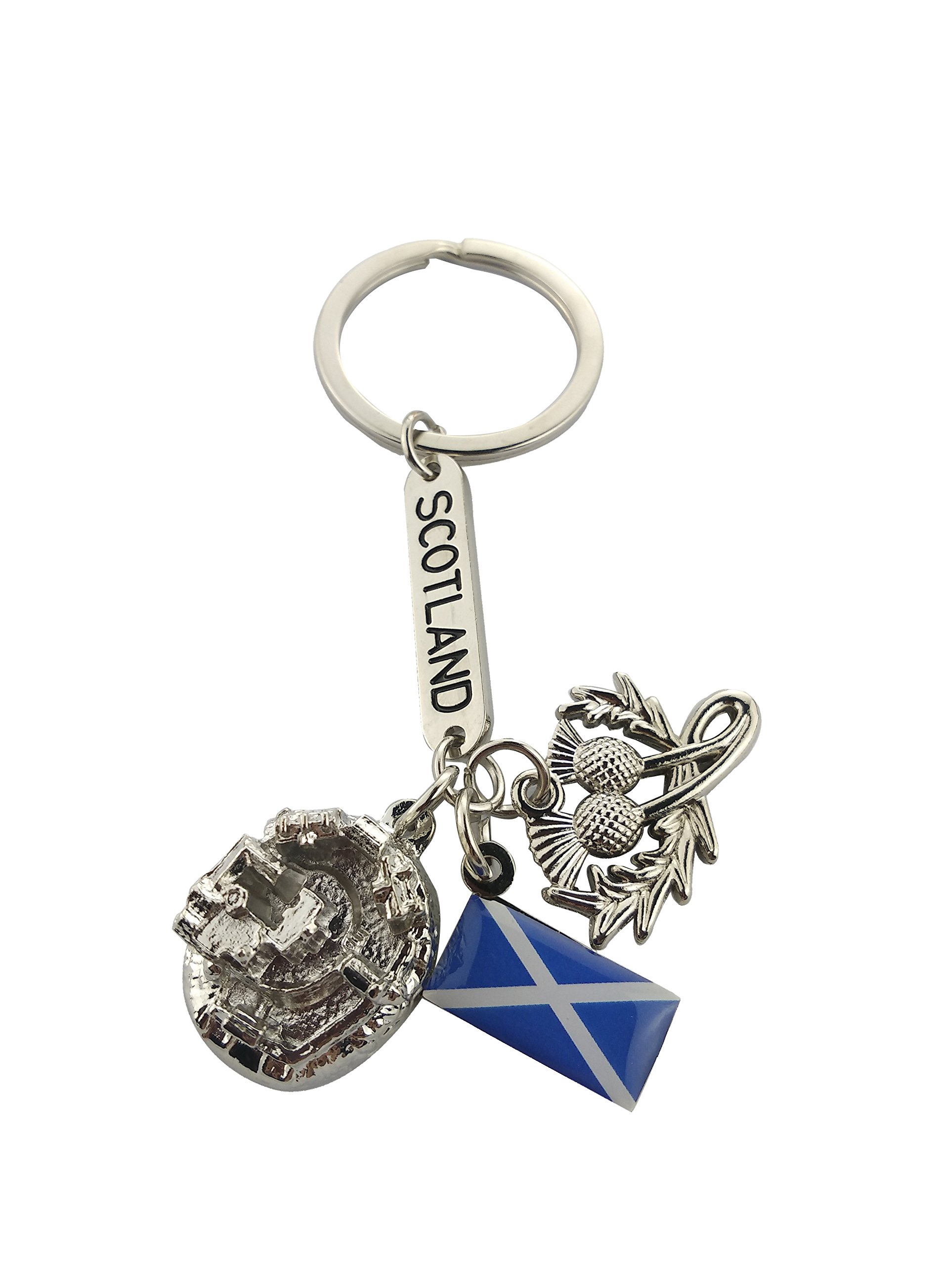 Scottish Saltire Multi Keyring Keychain Scotland Edinburgh Bag Charm
