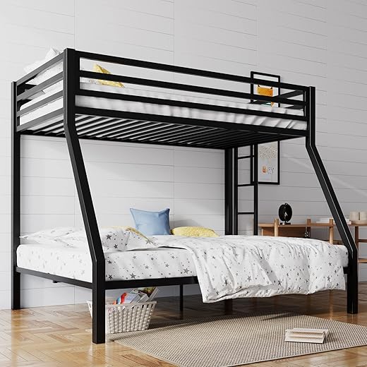Loft Bunk Bed Twin Over Full Black