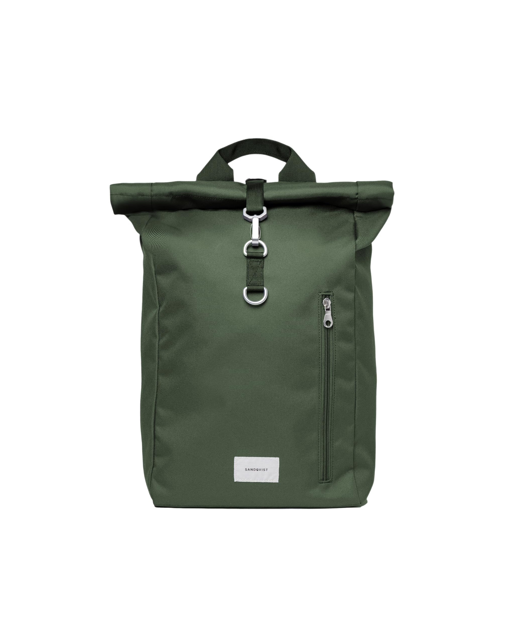 Sandqvist Ground Rolltop Backpack 16”, 19L, Green, Laptop Backpack, 16" Laptop Compartment, Water-Resistant, Recycled Materials