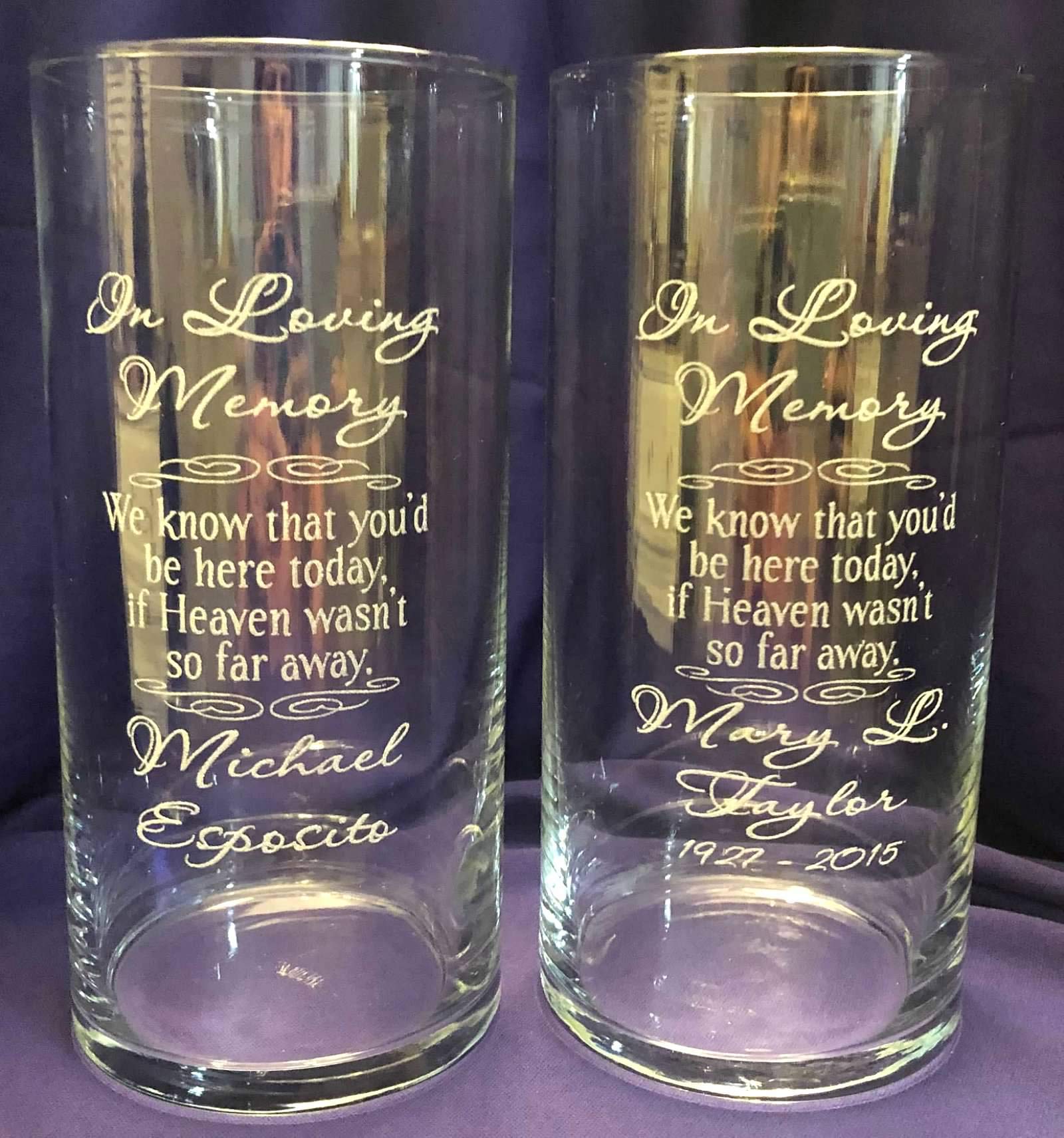 Personalized Memorial Vase Decor For You