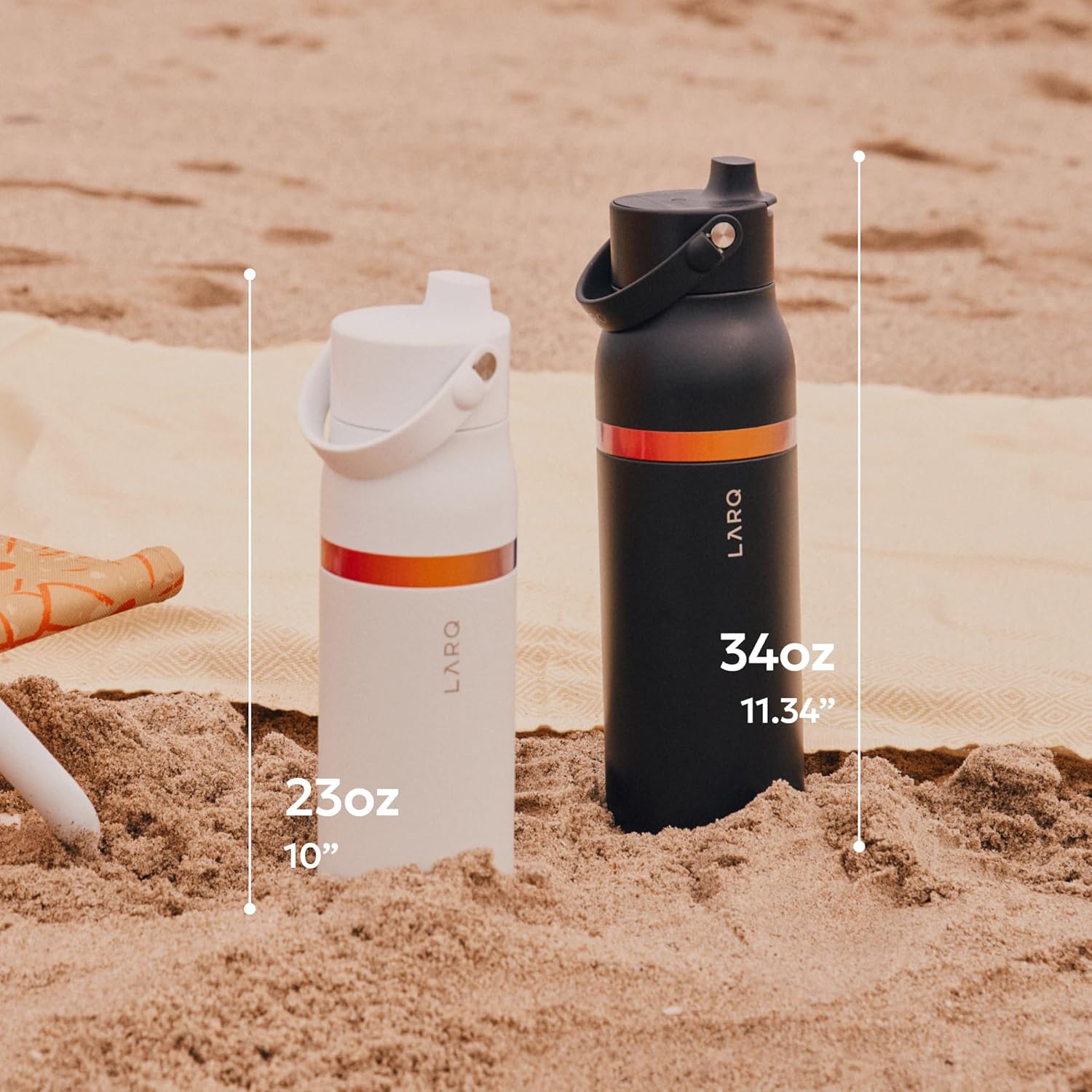 LARQ Bottle Swig Top Amber Vittoria 34 Oz, Granite White - Image 6