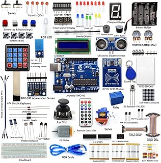 Adeept RFID Starter Kit for Arduino UNO R3 from Knowing to Utilizing, Servo, RC522 RFID Module, PS2 Joystick, Beginner Starter Learning Kit with Guidebook(PDF) and C Code - coolthings.us