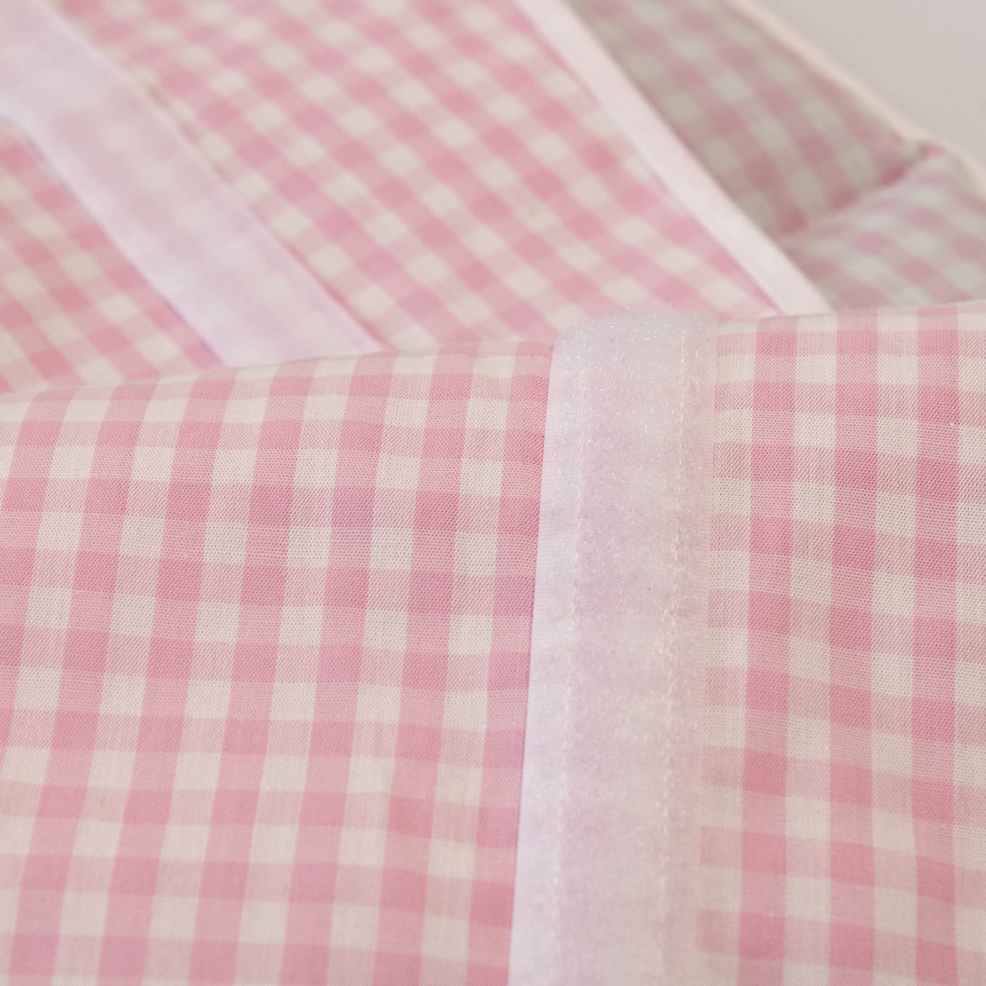 Wärmegürtel Kirschkernkissen. Gürtel mit Klettverschluss - ca. 135cm - 7-Kammer - Wärmekissen Rücken XXL Körnerkissen - Bio-Stoff rosa-weiß