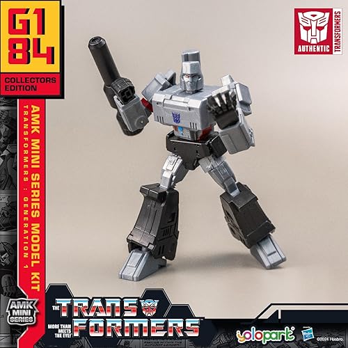 Miniatura 4 de Megatron - Juguete transformador, figuras de acción Transformers G1, serie AMK Mini de 4.72 pulgadas, kit de modelo Megatron altamente articulado