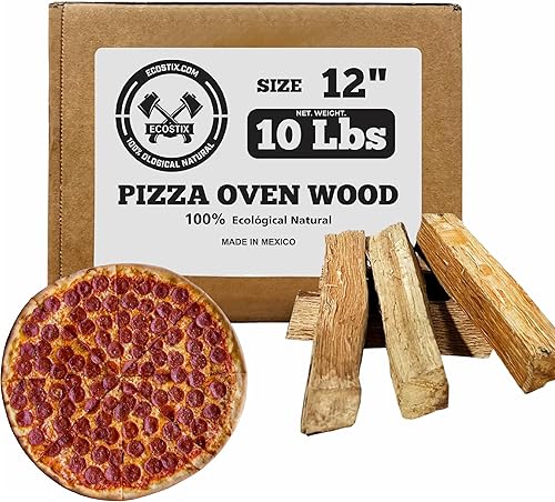 Pizza Stix - Estufa de madera para horno de pizza, 12 pulgadas, 100% madera de roble seca al horno, ideal para cocinar pizza, asar a la parrilla,