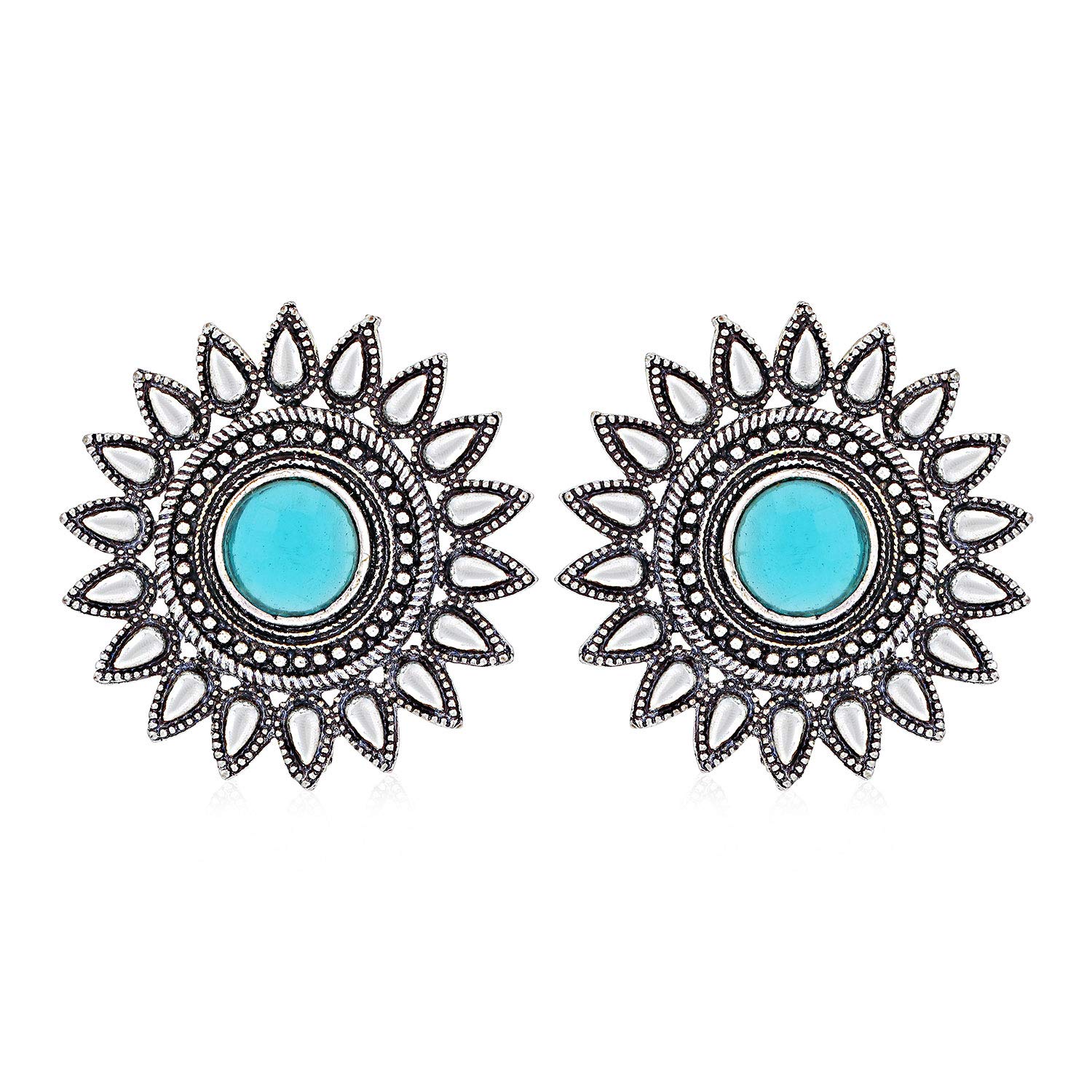 Sukkhi Incredible Oxidised Stud Earring for Women (SKR56756) (B084HZXZM5) Amazon Price History, Amazon Price Tracker