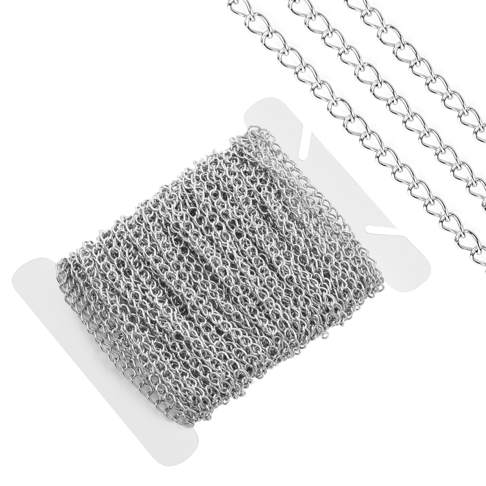 5 mètres Chaînes en acier inoxydable en vrac pour la confection de bijoux DIY pour colliers et bracelets | Mode en ligne | SHEIN ANCE
