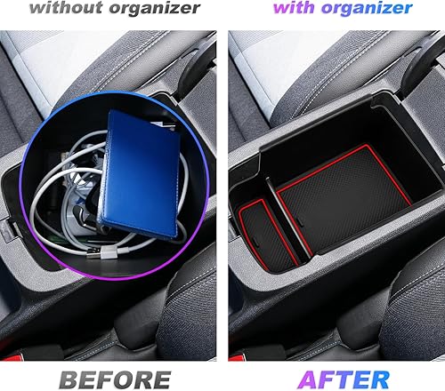 Miniatura 3 de SXCY Bandeja organizadora de consola central Chevy Trax 2024 2025, accesorios para Chevy Trax 2024 2025 (LS LT 1RS 2RS ACTIV), caja de