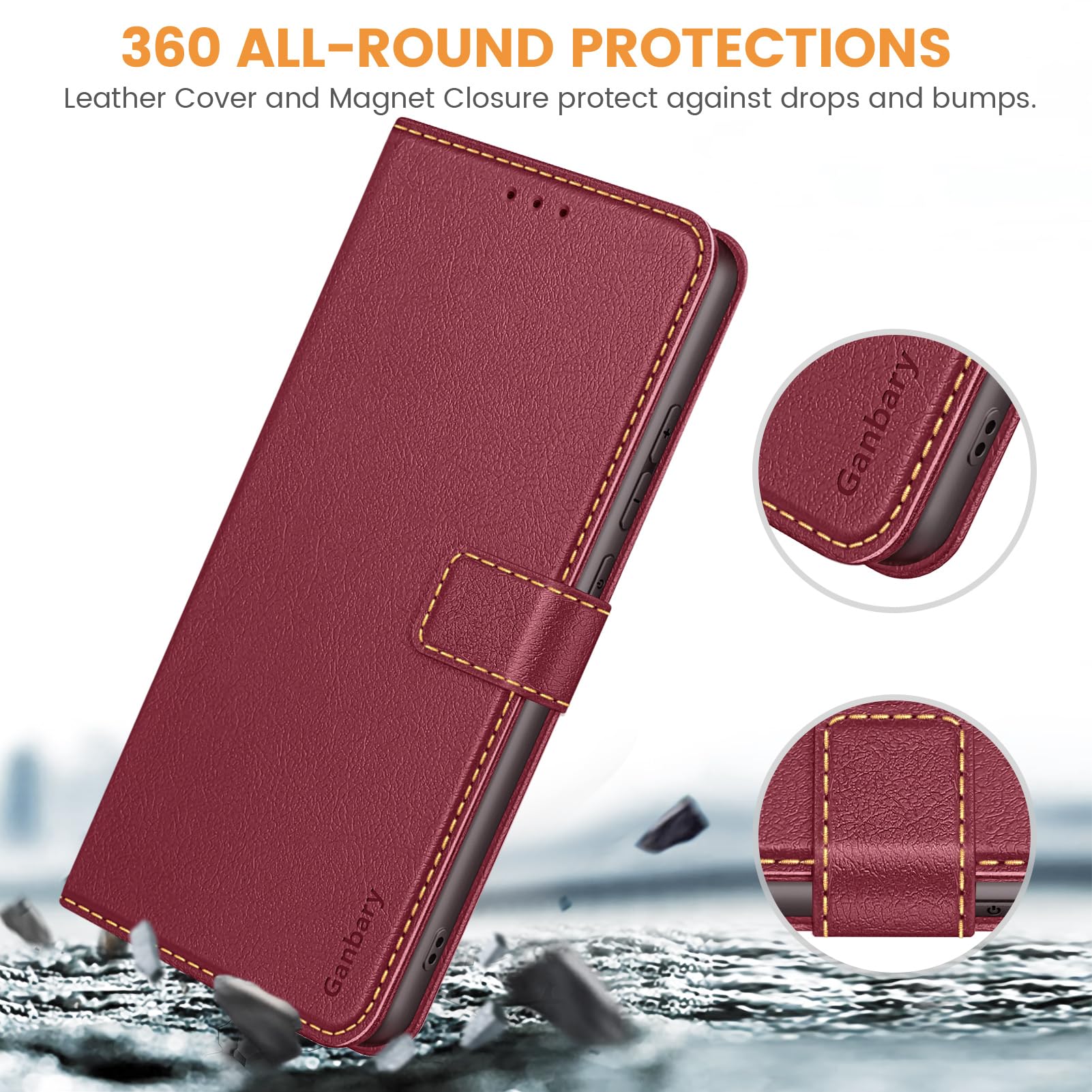 SONWO Cover per Honor Magic 5 Lite 5G Custodia, Flip Caso in PU Pelle Case Cover Premium Portafoglio Custodia per Honor Magic 5 Lite 5G, Supporto Stand, Slot per Schede, Nero