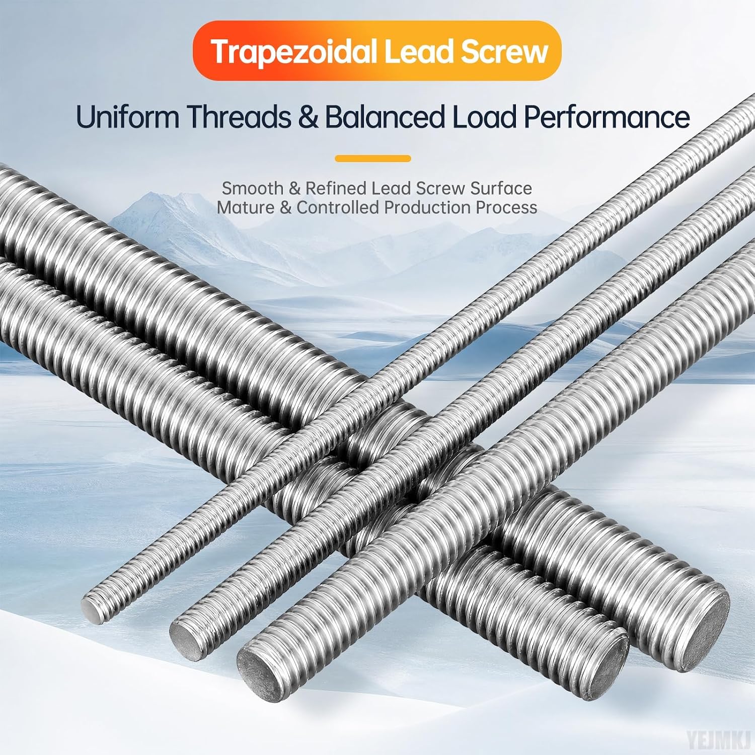 2PCS 250mm Tr8x2 Lead Screw T8 Brass Nut 2mm Pitch 1 Start 2mm Lead