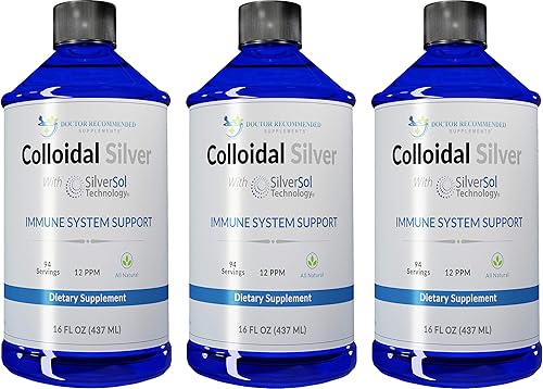 Miniatura 7 de Líquido de plata coloidal – Solución de plata premium de 12 ppm, 60 MCG por porción, todo natural, apoyo del sistema inmunológico vegano, suplemento