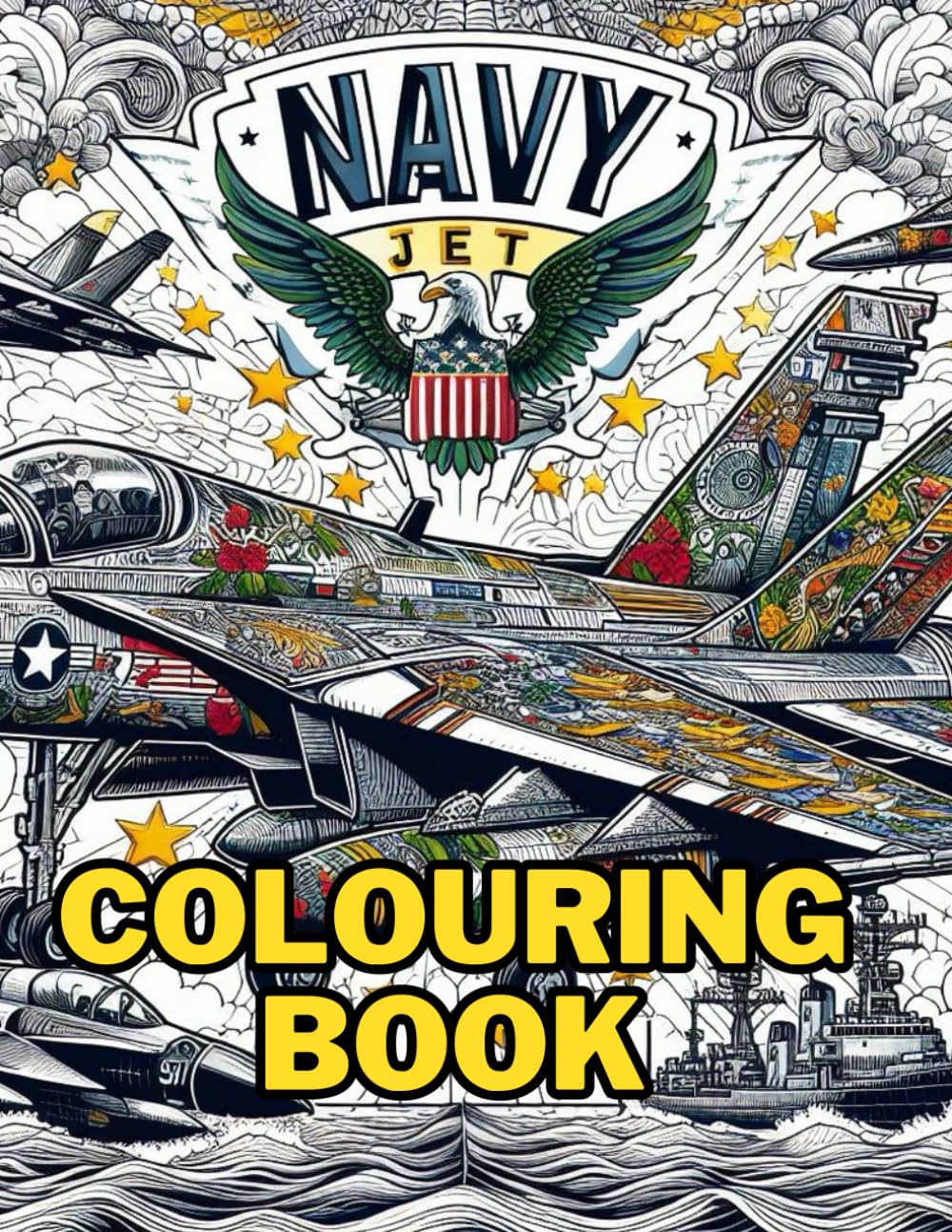 Amazon.com: United States Navy Jet Coloring Book: For Future Naval ...