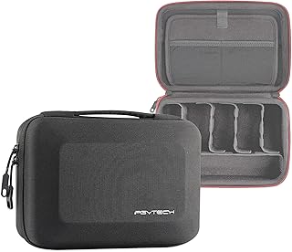 PGYTECH UK DJI OM 5, OSMO Action/Pocket, GoPro, Insta360, Feiyu and Accessories, Weather Resistant Custom-moulded Carrying Case (P-18C-020),Black