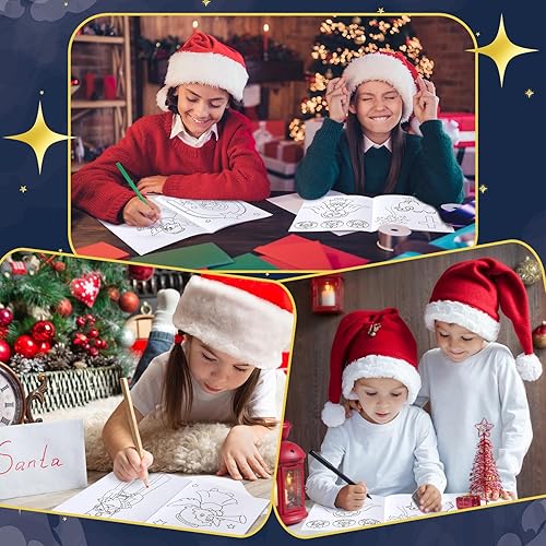 Miniatura 7 de Fulmoon 48 piezas de Navidad Natividad Actividad Libro para colorear La Natividad de Jesús Colorear Pesebre Actividad Página para Colorear para