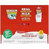 Vista 76 de Horizon Organic, Leche baja en grasa vainilla orgánica, 8 onzas líquidas, paquete de 6