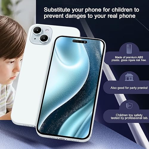 Miniatura 3 de Perusha Modelo de pantalla metálica ficticia compatible con Apple iPhone 15 Pro Max  15 Plus marco de metal mejorado que no funciona (para 15