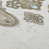 Vista 30 de Seville Farmhouse - Cortina de ducha moderna con estampado de rayas de poliéster, color amarillo, impermeable, cortina de baño, pequeña, 54 pulgadas