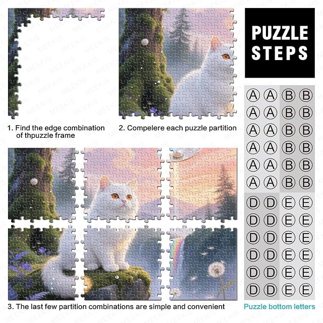 Foto 4 de 7 de Munchkin 1000 Piezas Puzzle Pet Gato A Partir De 14 Años Exclusivo Multicolor Juego EduGatoivo Colección…