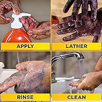 Vista 4 de Zep Cherry Bomb Limpiador de manos 48 oz (caja de 4) – Roca volcánica y emolientes – Perfecto para mecánicos y aficionados al bricolaje