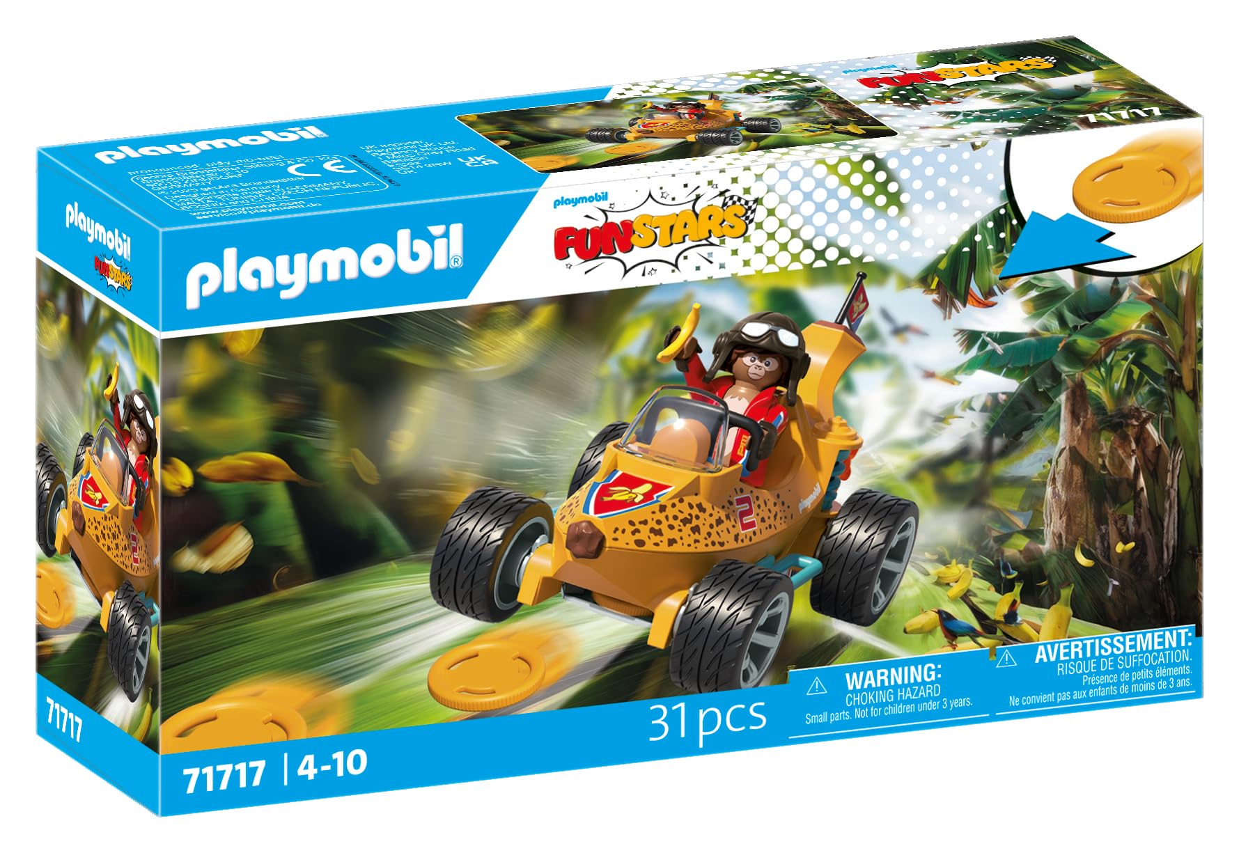 Playmobil | Fun Stars | Space- Jet | Jouet à partir de 4 Ans | Cadeau pour Enfants | Voiture Jouet | avec Moteur à Friction et Fonction de tir | 71717