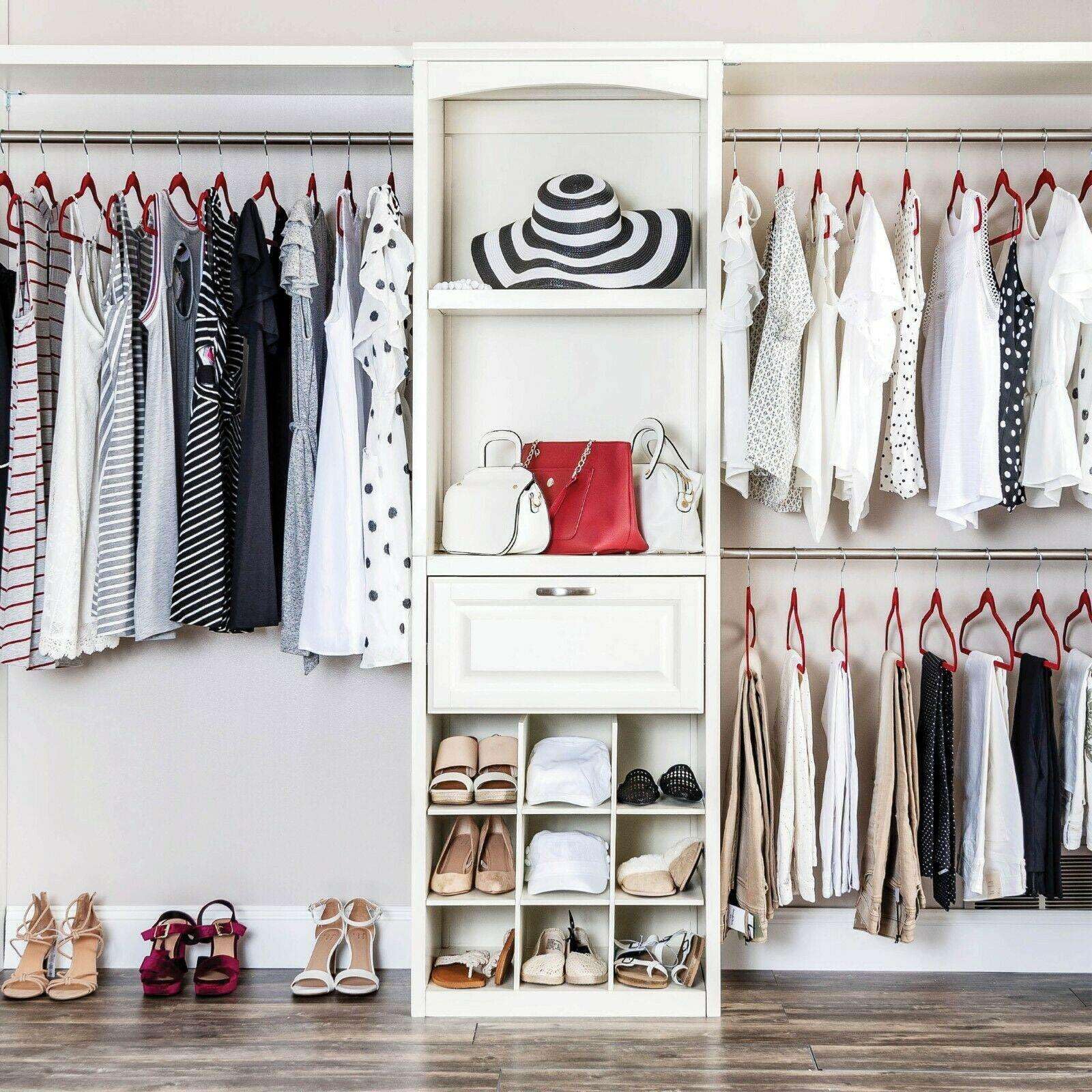 Zober - Paquete De 100 Perchas De Terciopelo Negro Para