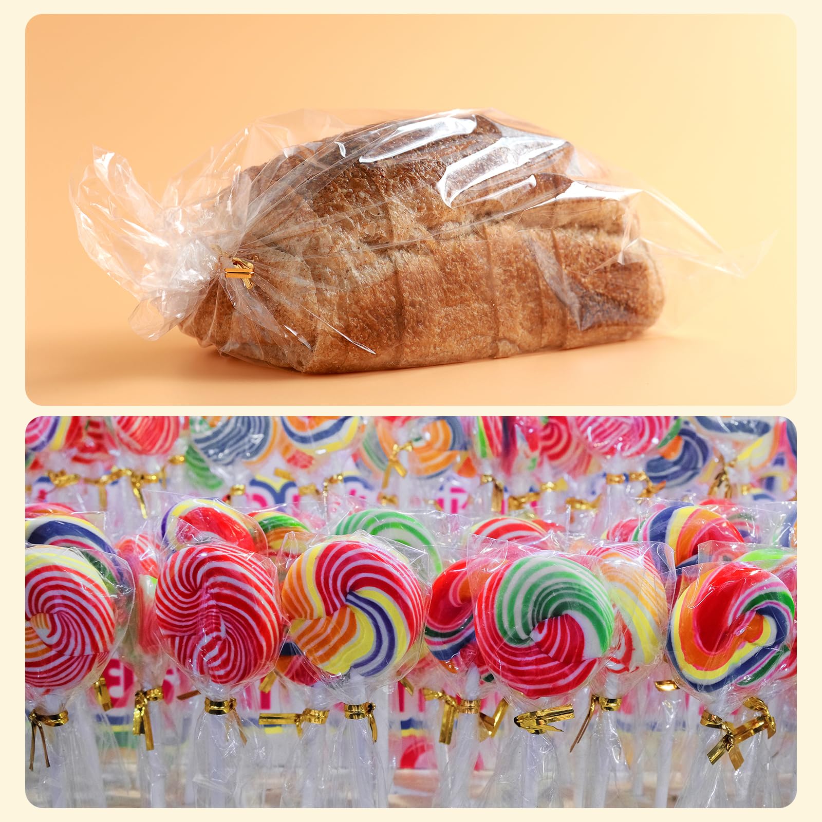 Sourcing Map 300 Fascette In Carta Kraft Rosse, Riutilizzabili E Robuste, Perfette Per Panetteria, Torte, Caramelle, Caffè, Sacchetti Regalo E Bomboniere, Lunghezza 15,2 Cm