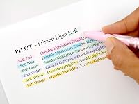 Set markere fluorescente ștergabile Pilot FriXion Light Soft, 5 buc, pastel albastru, verde, roz, mov, galben, vârf teșit 9