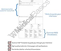 Vista 2 de Cuaderno H&P para historias clínicas, con 100 plantillas médicas con perforaciones 1 Notebook