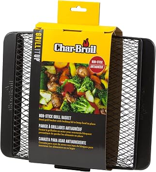 Char-Broil Non-Stick Grill Basket, Black,Silver
