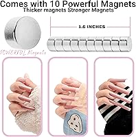 Vista 6 de Yaya Acrylic False Nail Clippers with Magnets,Nail Cutters for Nail Tips,Nail Tip Cutter with Length Measurement, Acrylic Nail Cutter with Sizer