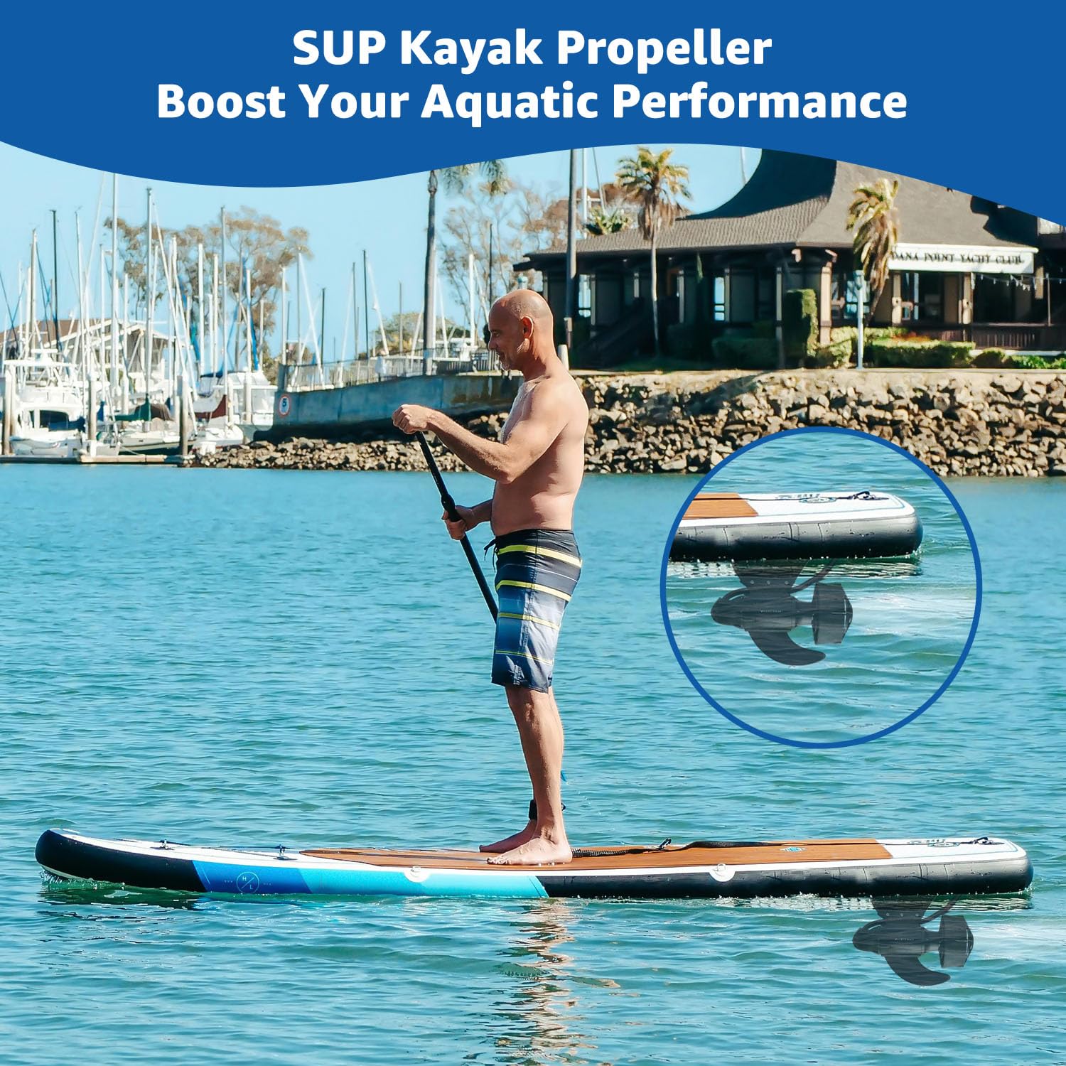 Motore elettrico da pesca subacquea per barca, kayak e paddle board (SUP) - 600 W, 24 V, spinta da 28 libbre (batteria 30 AH)