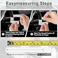 Vista 2 de JUSTTOP Escritorio de Volante de Coche para Laptop, Accesorios Multiusos de Coche para Viajes, Bandejas de Soporte de Asiento de Coche para Comer