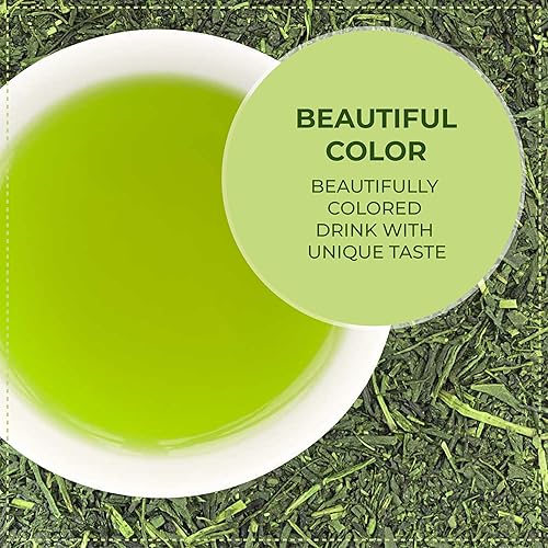 Miniatura 4 de Japanese Green Tea Co. Aracha - Té verde japonés de hojas sueltas (paquete de 100)  Auténtico té verde orgánico vegano totalmente natural de la más