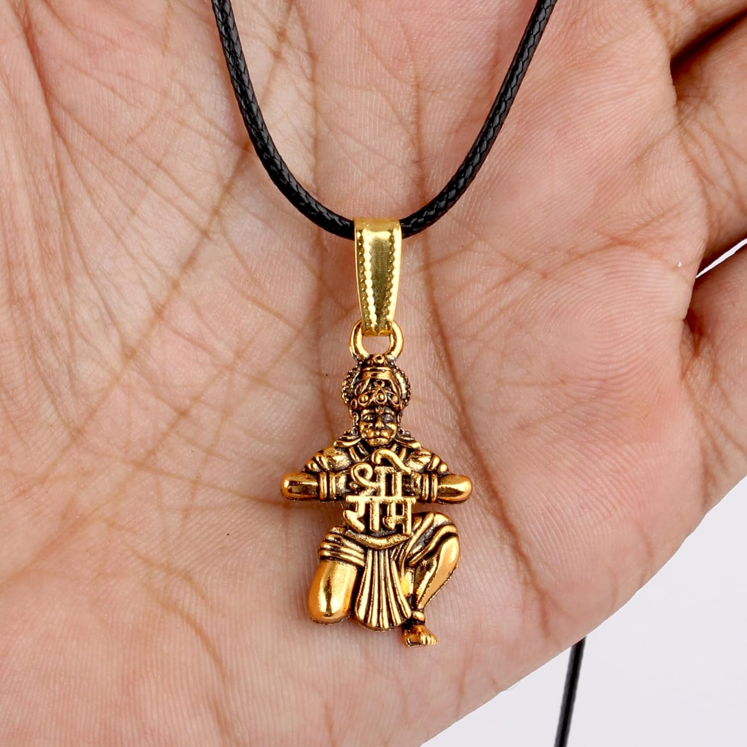 Rudra Empire Hanuman Bajrangbali Jai Shree Ram Pendant for Men Women - Image 3