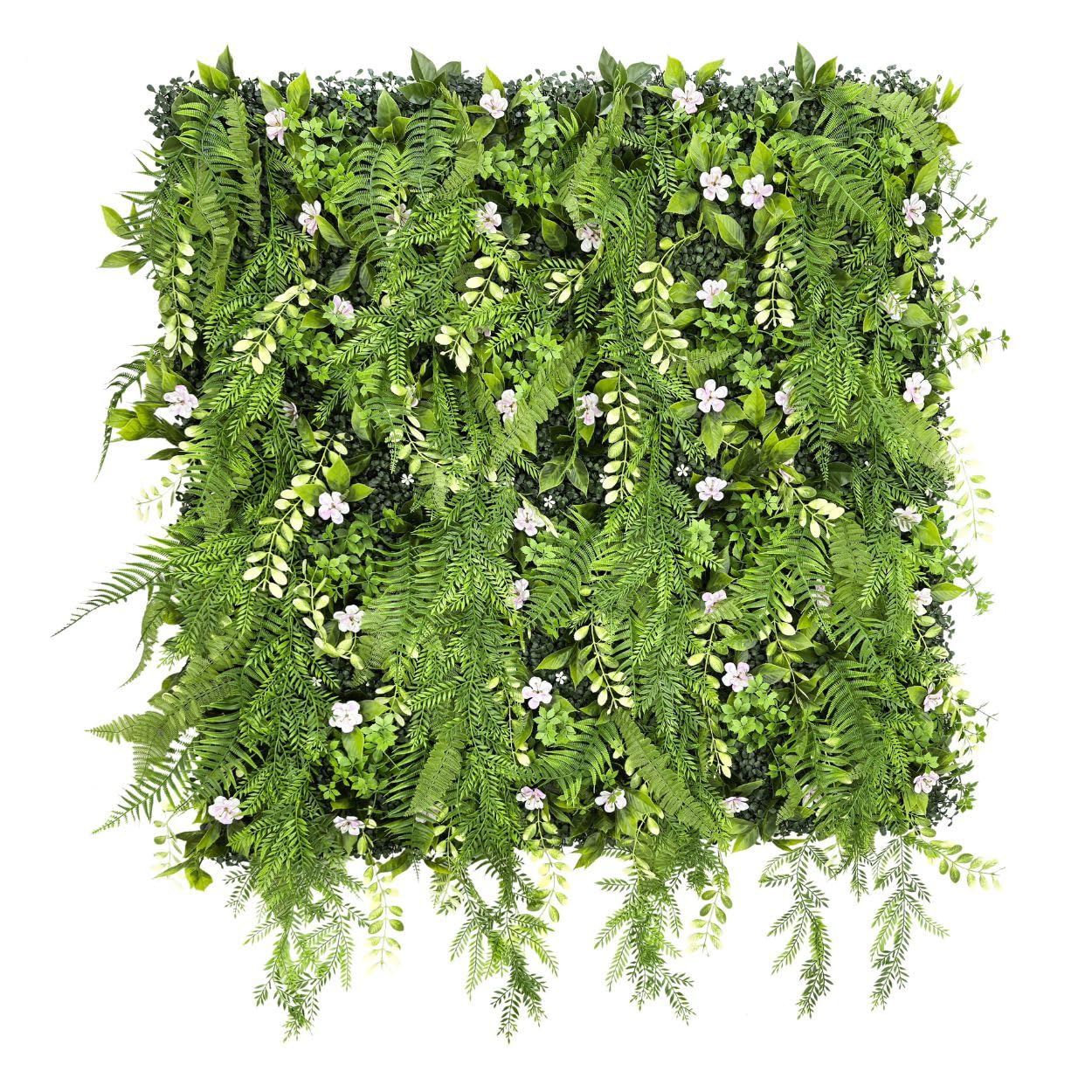 Ark Mat Artificial Plant Flower Living Wall Panels Realistic Indoor/Outdoor Garden 100cm x 100cm Home, Office, Cafe, Shop, Salon, Wedding (Evervine)
