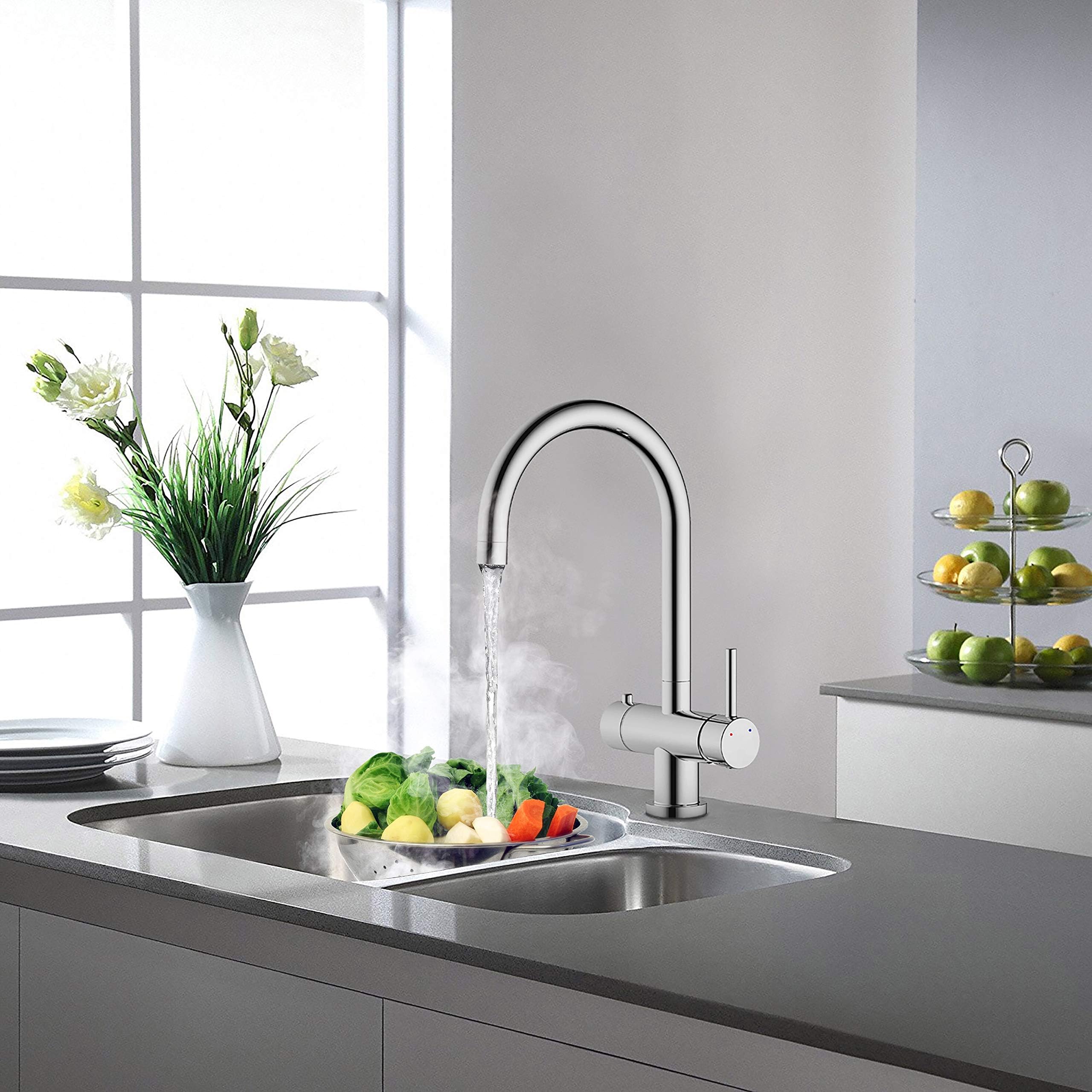 KeenwareKBT-501 3in1 Boiling Water Kitchen Tap, Chrome