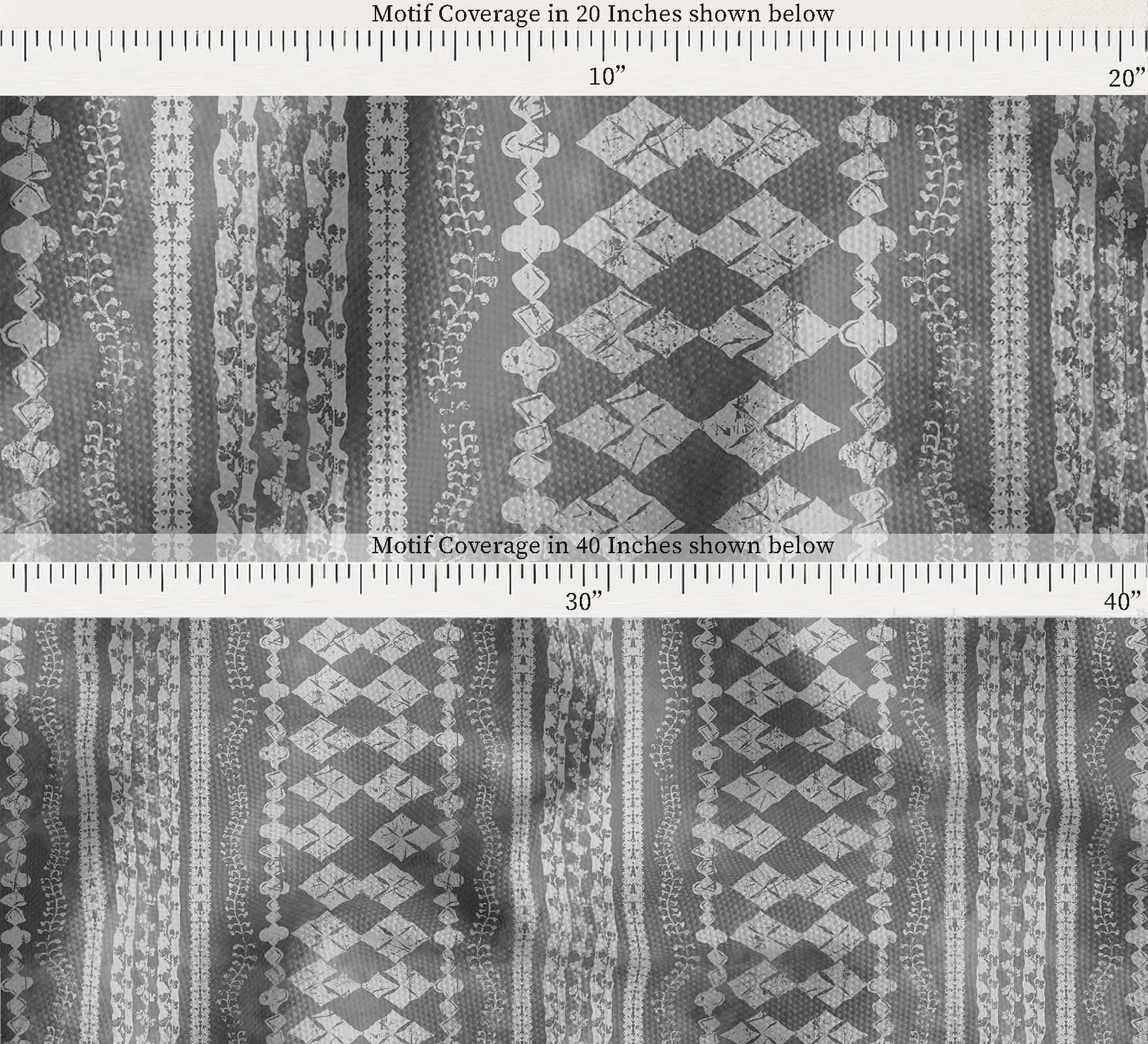 Soimoi Tela de lona de algodón - Estampado geométrico, gris | 142 cm de ancho | Ideal para costura, tapicería, bolsos, decoración del hogar y más, por 5 metros
