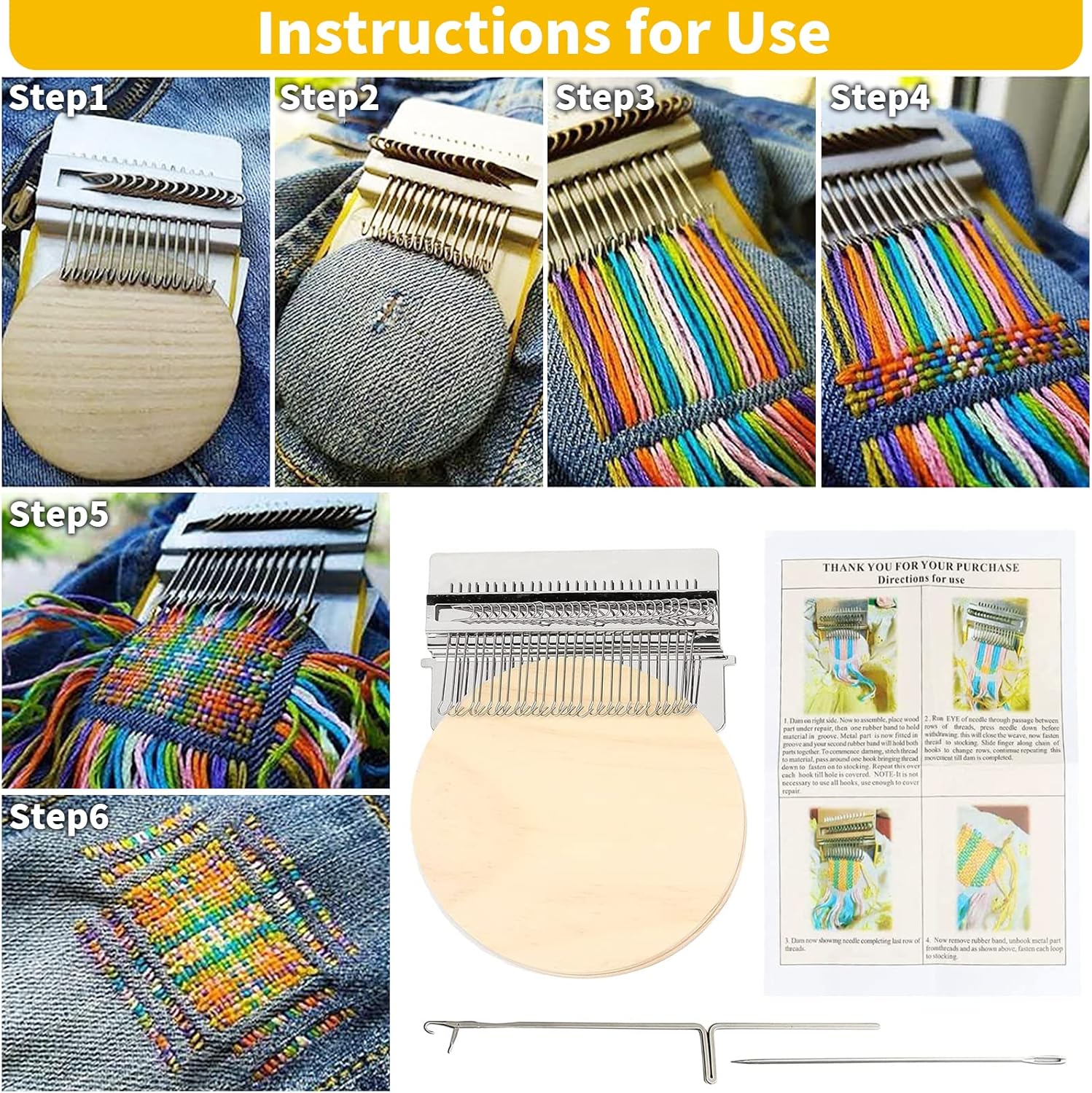 28 Hooks Small Weaving Loom,Convenient Small Weaving Loom Kit, Speed