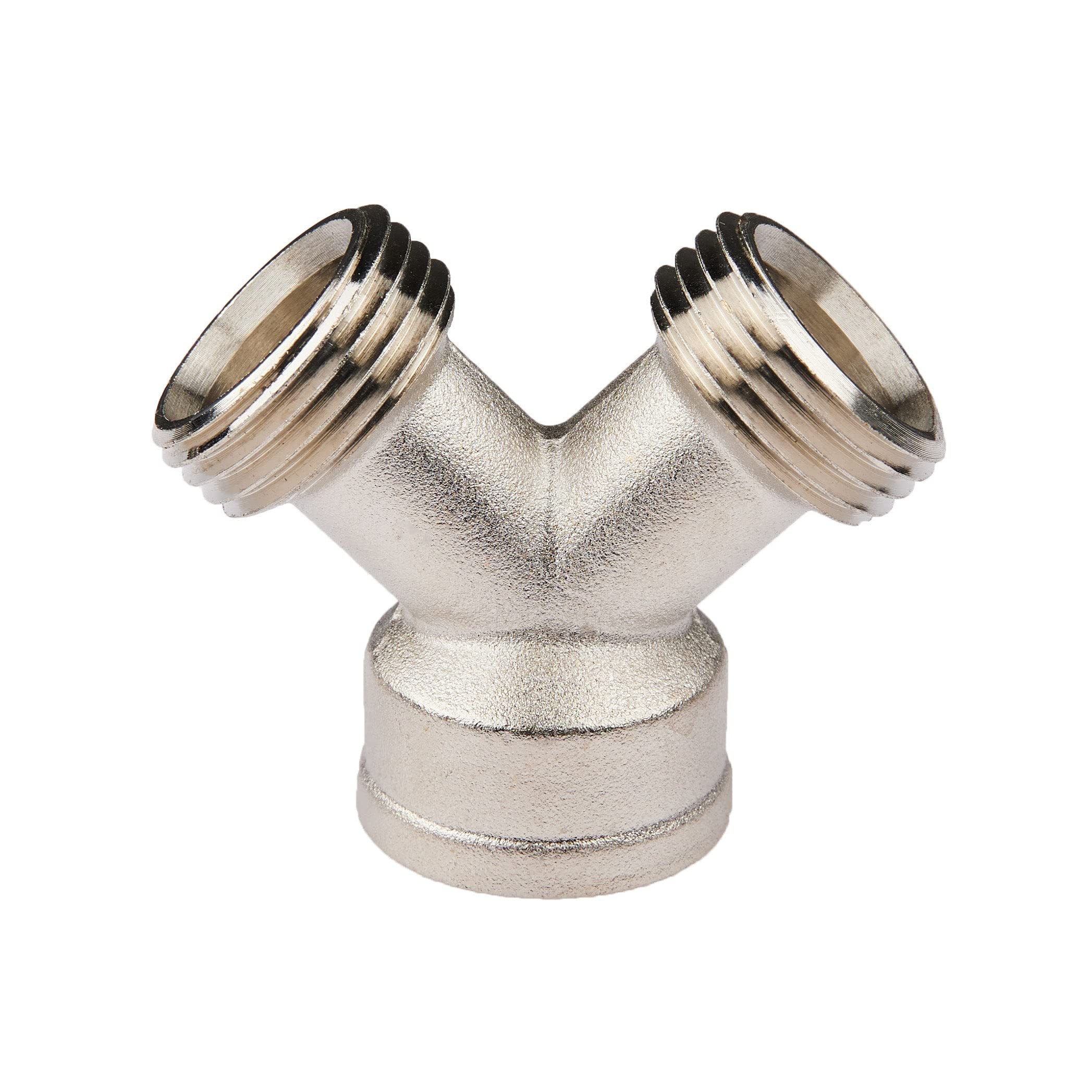 EFIELD Dampftrockner-Installationsset, Edelstahlschläuche, 1,8 m langer Schlauch mit 1,9 cm (3/4 Zoll) FHT 90-Grad-Winkel, 0,3 m Einlass und Y-Anschluss für Schlauchverteiler